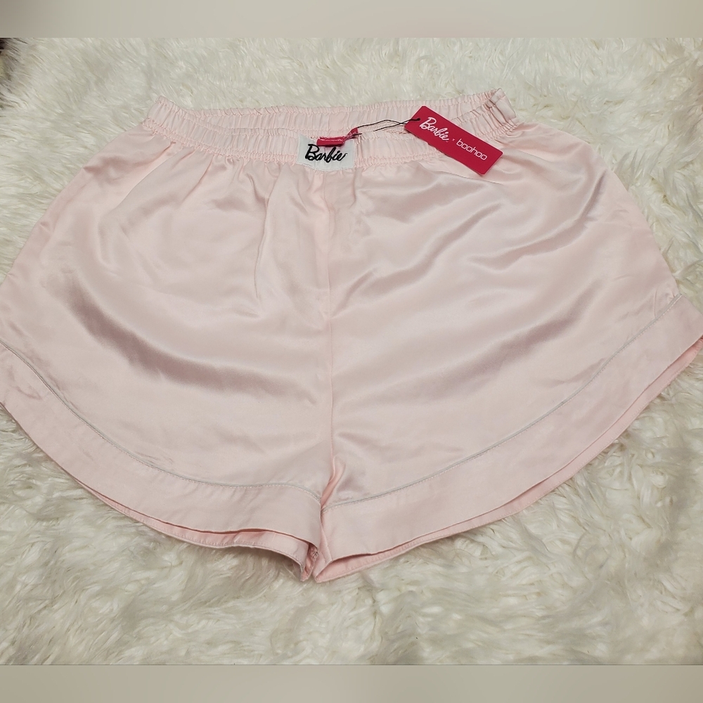 Nwt Limited Edition Barbie BabyPink Satin Shorts